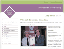 Tablet Screenshot of professionalcounselling.ie